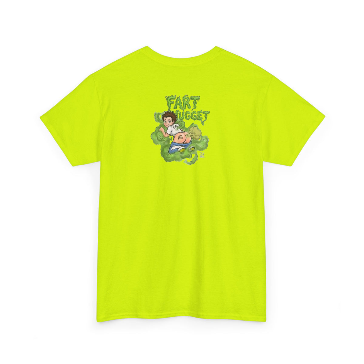 Fart Nugget graphic tee | Funny cartoon kid fart illustration T-Shirt