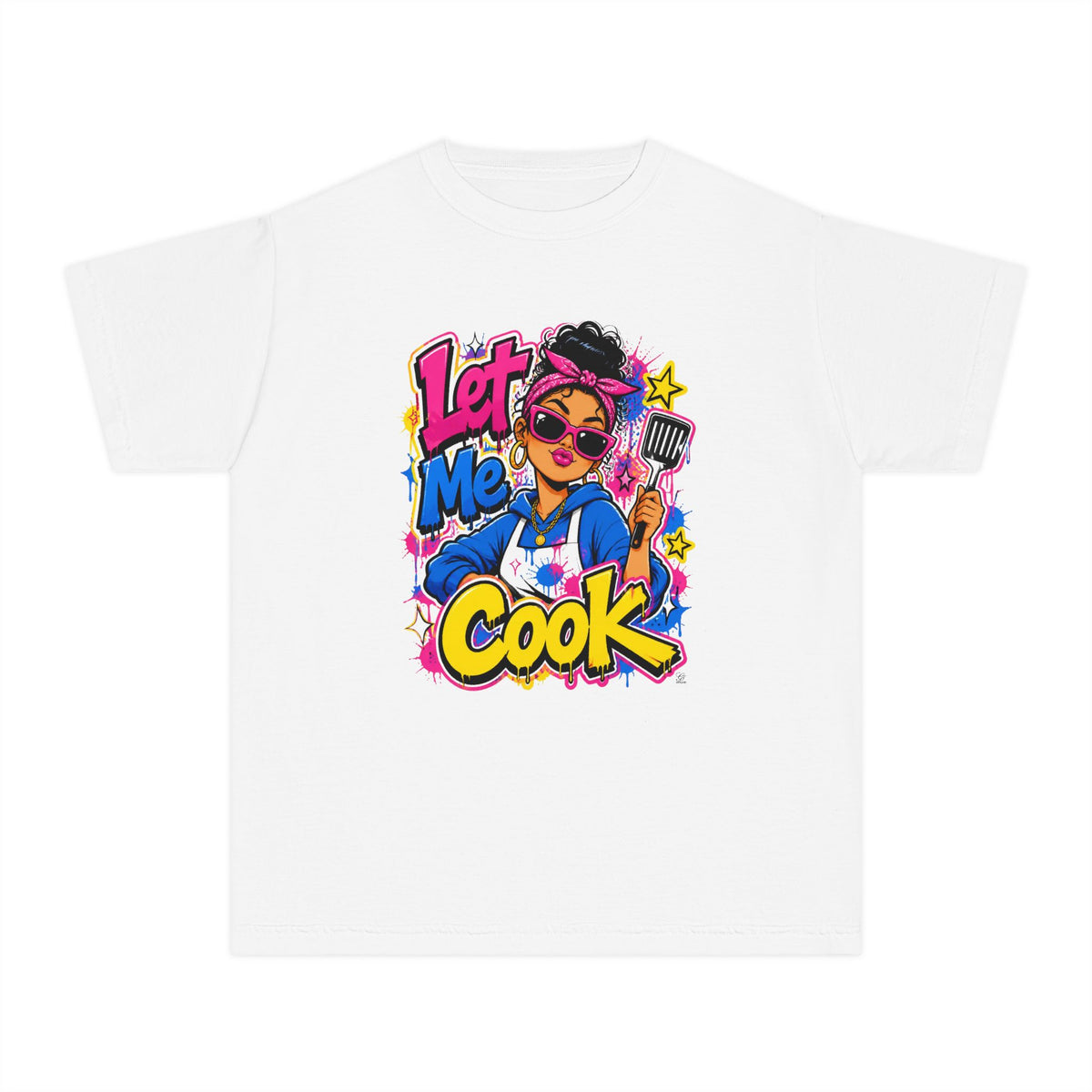Let Me Cook Cartoon Chef Youth T-Shirt