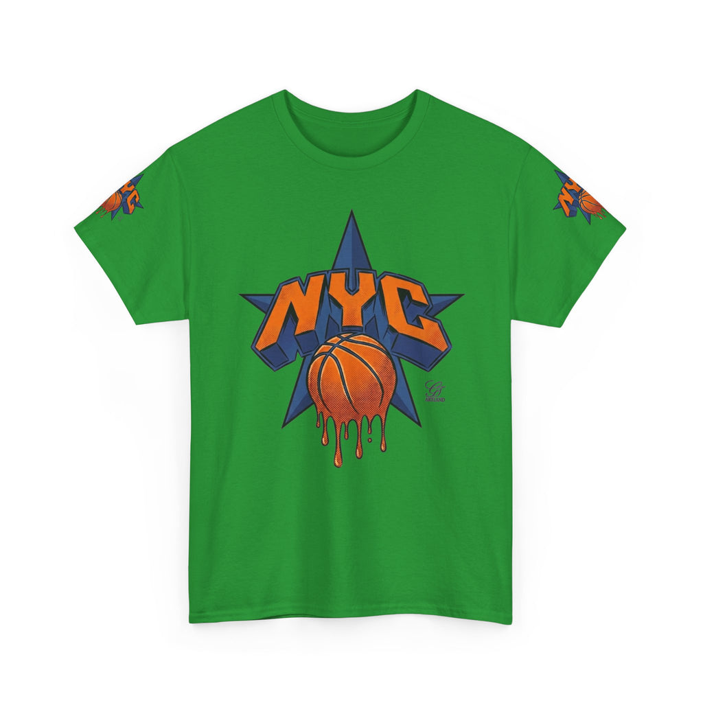NYC Dripping Basketball Star Tee | Sports City Graphic Shirt by GT Artland
