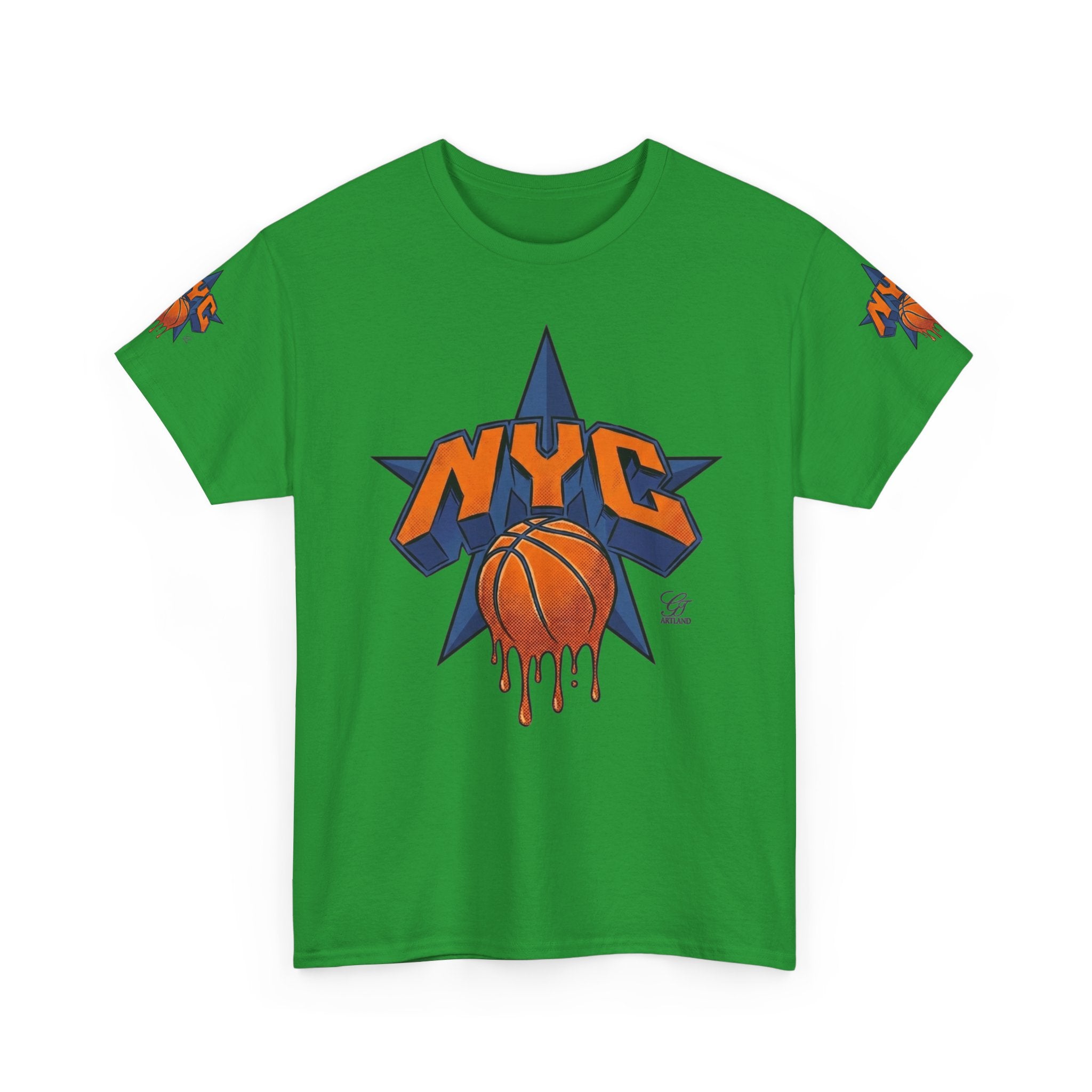 NYC Dripping Basketball Star Tee | Sports City Graphic Shirt by GT Artland