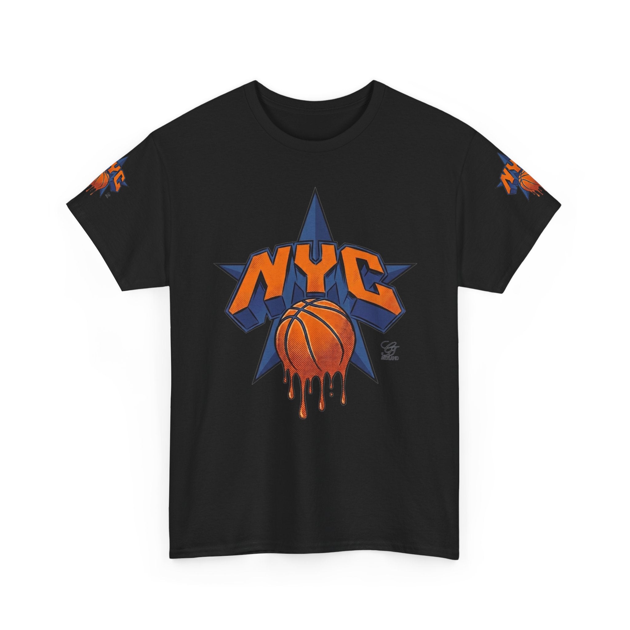 NYC Dripping Basketball Star Tee | Sports City Graphic Shirt by GT Artland