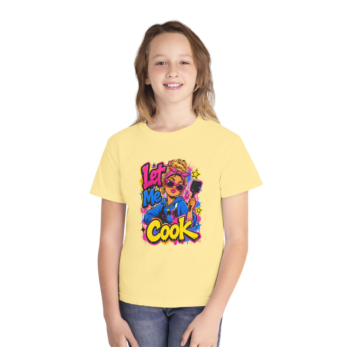 Let Me Cook Chef Girl Youth T-Shirt