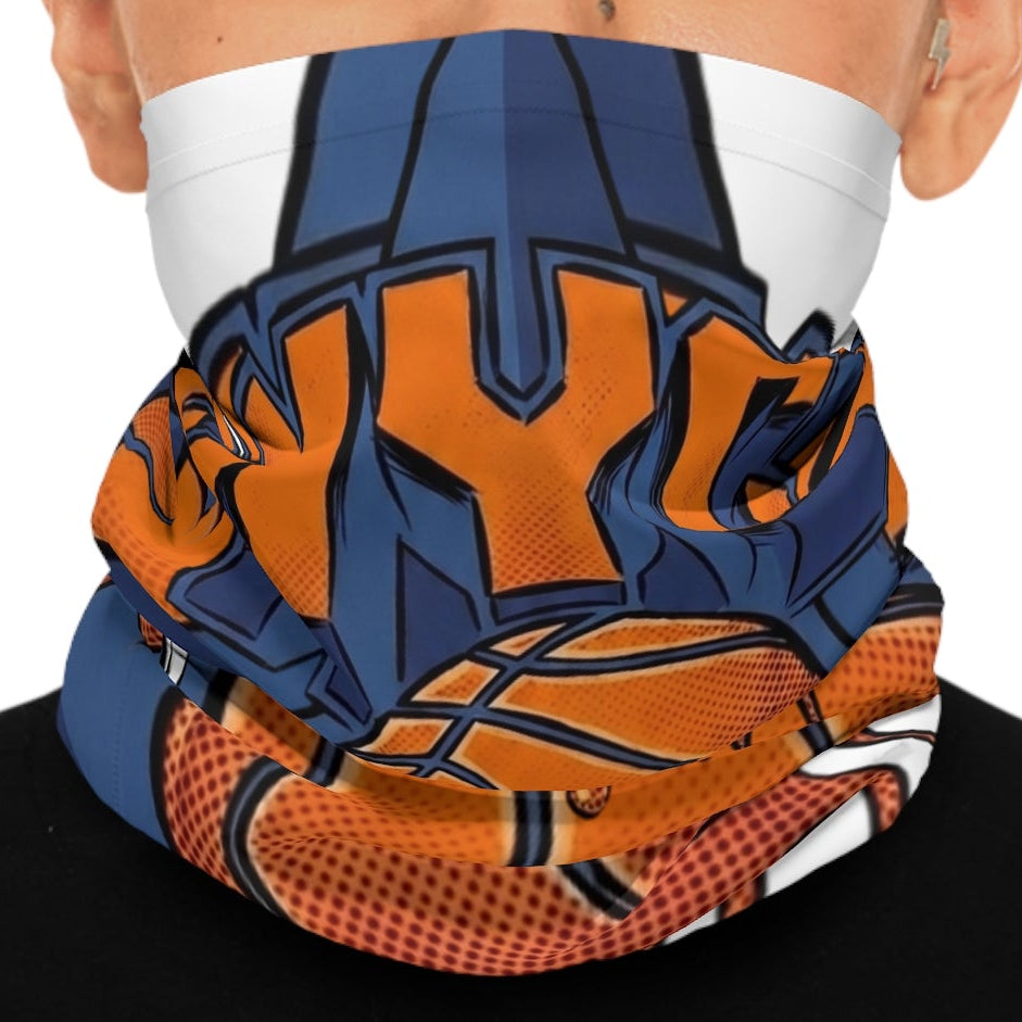 Dripping NYC Basketball Neck Gaiter | Streetball Graphic Scarf by GT Artland