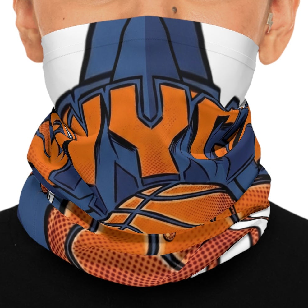 Dripping NYC Basketball Neck Gaiter | Streetball Graphic Scarf by GT Artland