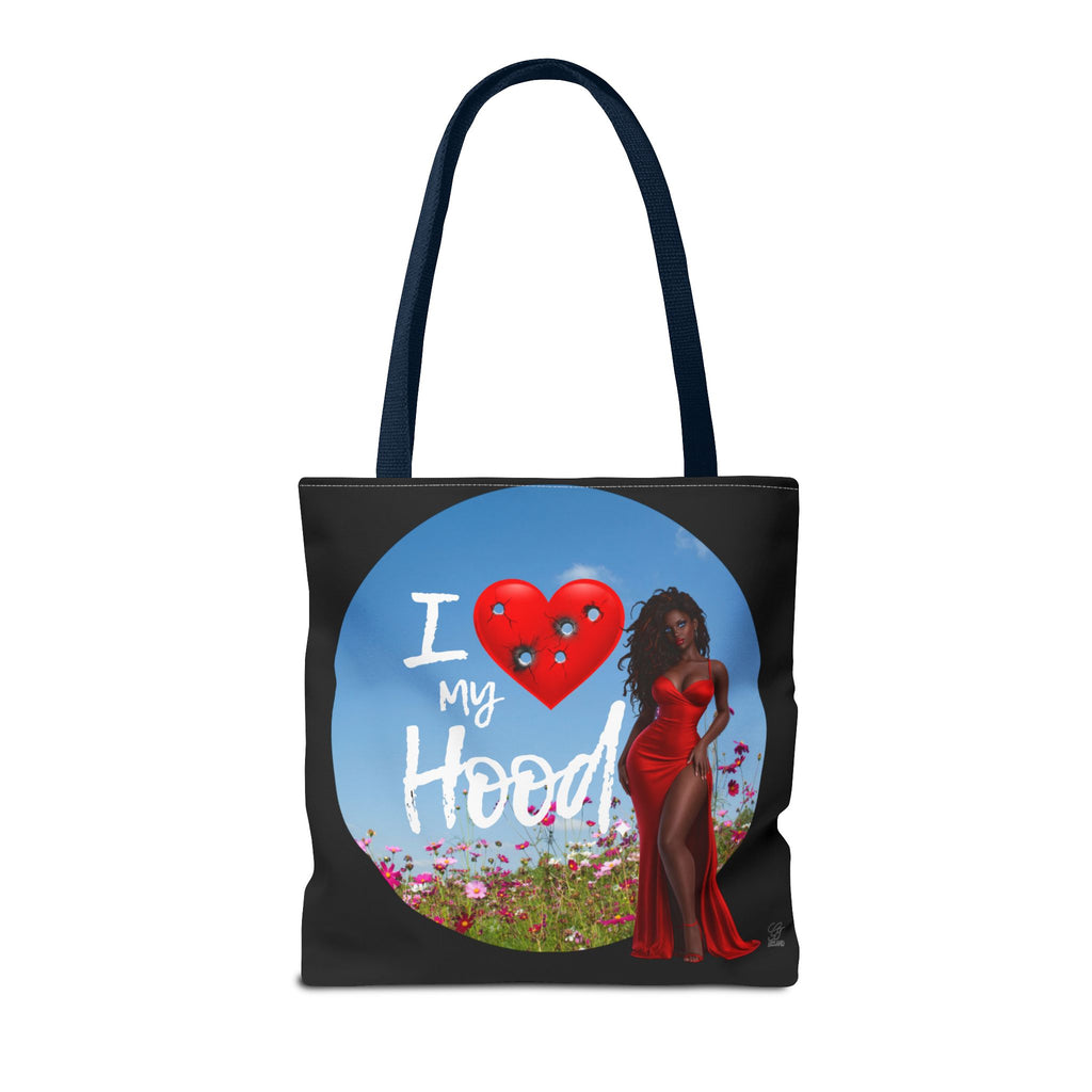 I Love My Hood tote bag | All-over print handbag