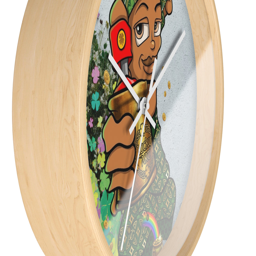 Spray Paint Kid Wall Clock