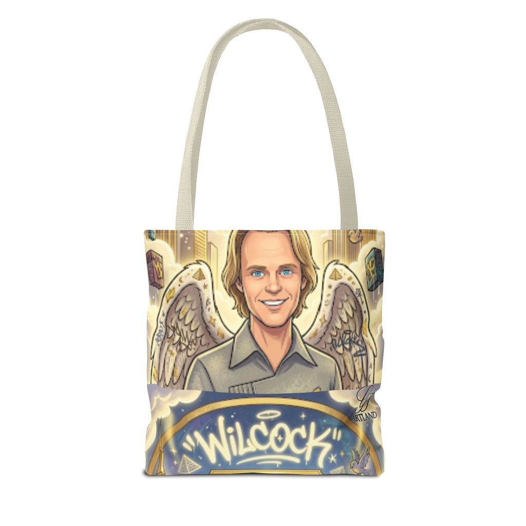 Wilcock Angel Wings Portrait Tote Bag – Illustrated Memorial/Tribute Carryall by GT Artland
