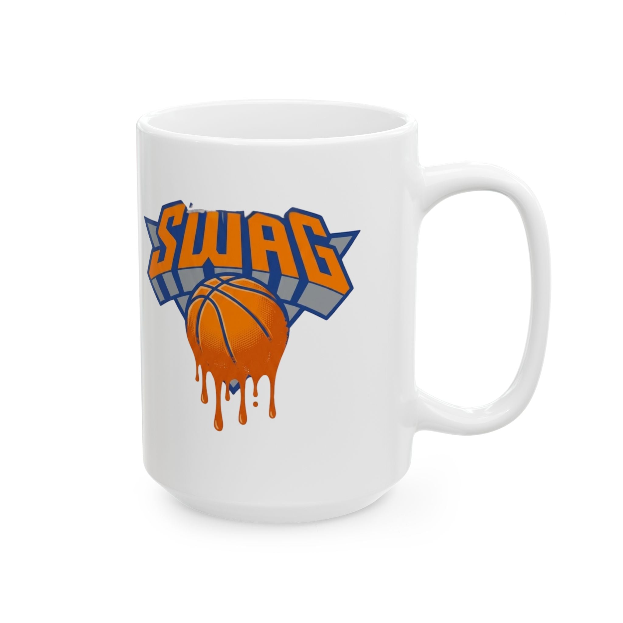 swag Dunk Basketball Logo Mug | Ceramic Coffee Cup by GT Artland