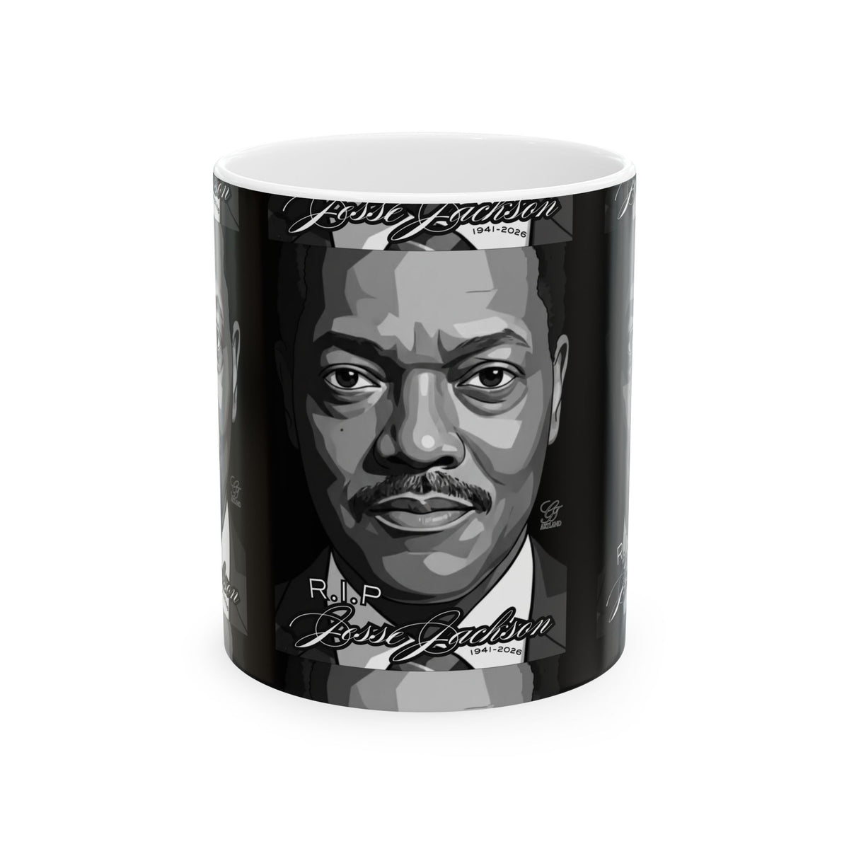 Jesse Jackson Legacy Black and White Ceramic Mug