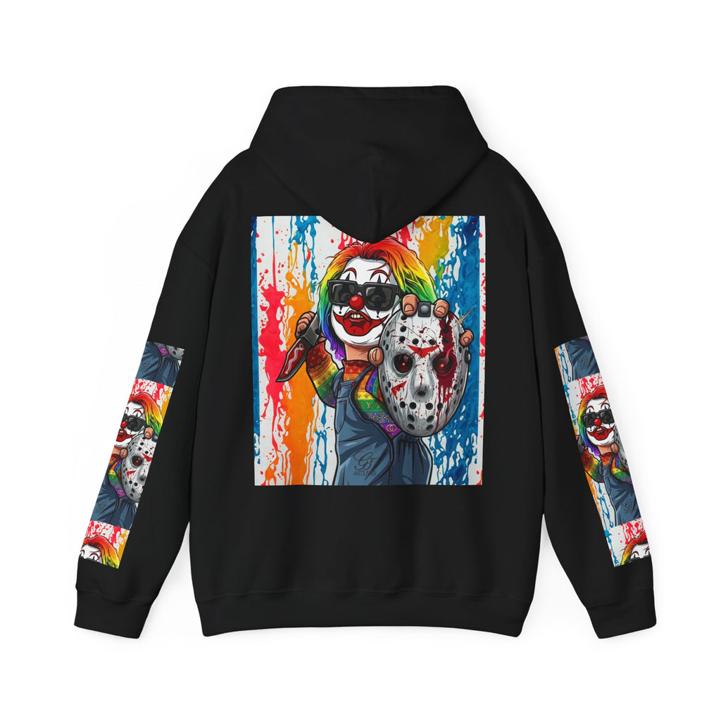 Rainbow Slasher Unisex Heavy Blend Hooded Sweatshirt by GT Artland
