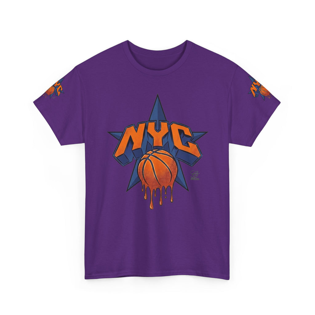 NYC Dripping Basketball Star Tee | Sports City Graphic Shirt by GT Artland