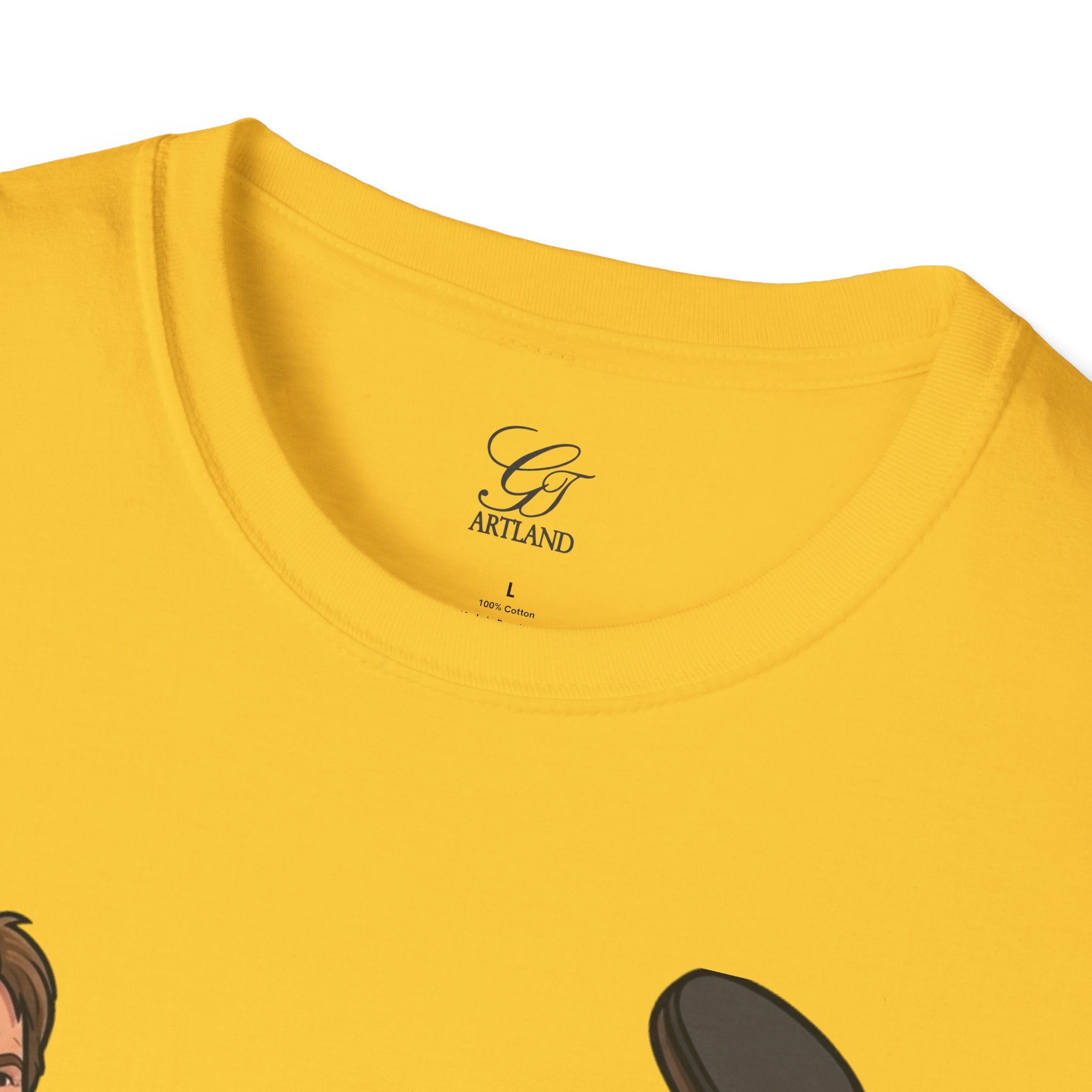 Chuck Norris Kick Illustration T-Shirt | I'll Kick Your Butt text by GT Artland