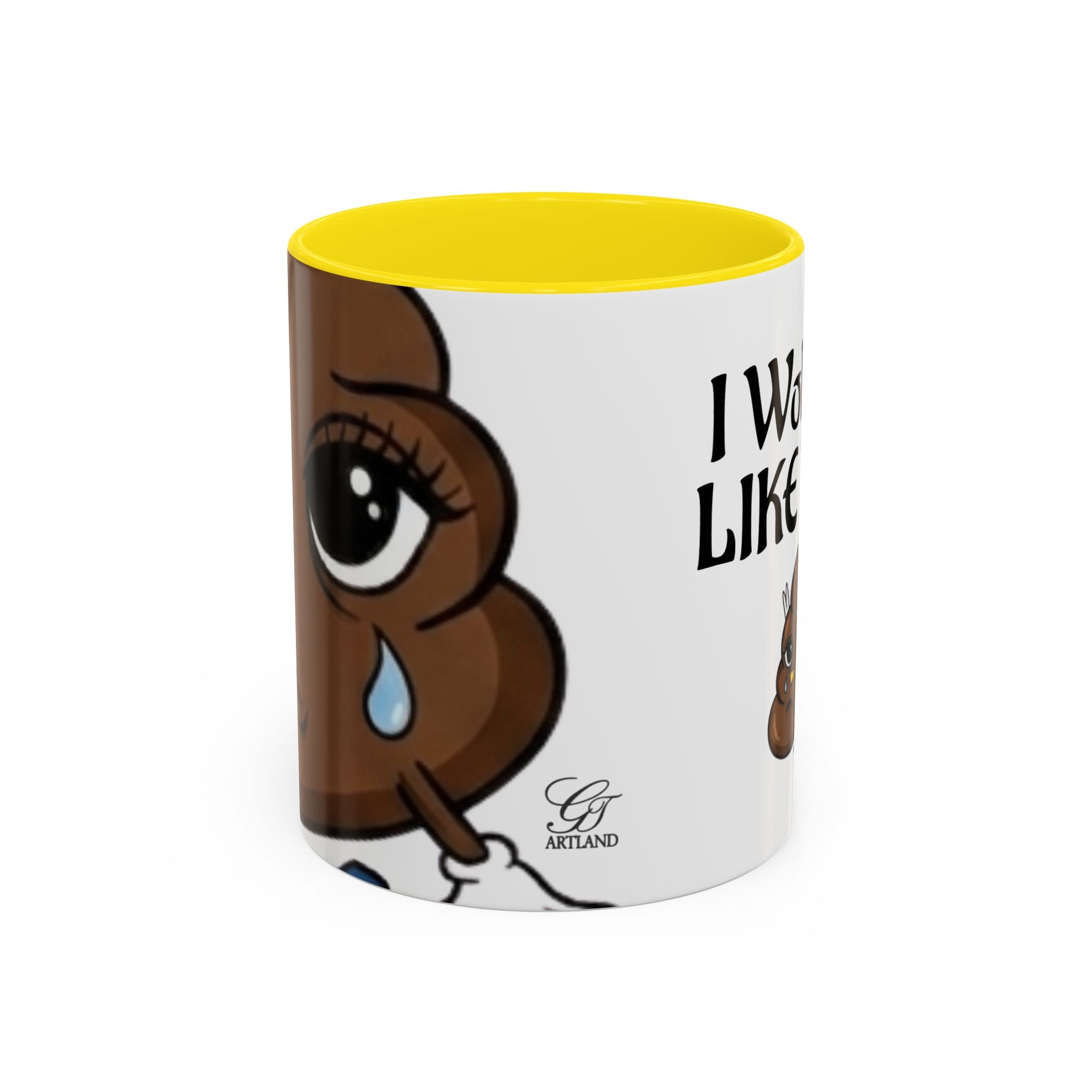 I Woke Up Like This Coffee Mug – Funny Poop Emoji Designer Accent Mug (11/15oz) by GT Artland