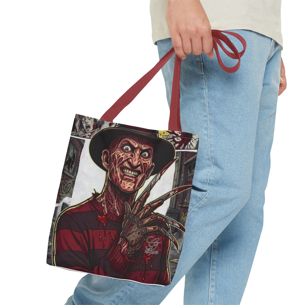 Elm Street Gangsta Horror Illustration TOTE BAG | Horror Slasher Artwork by GT Artland