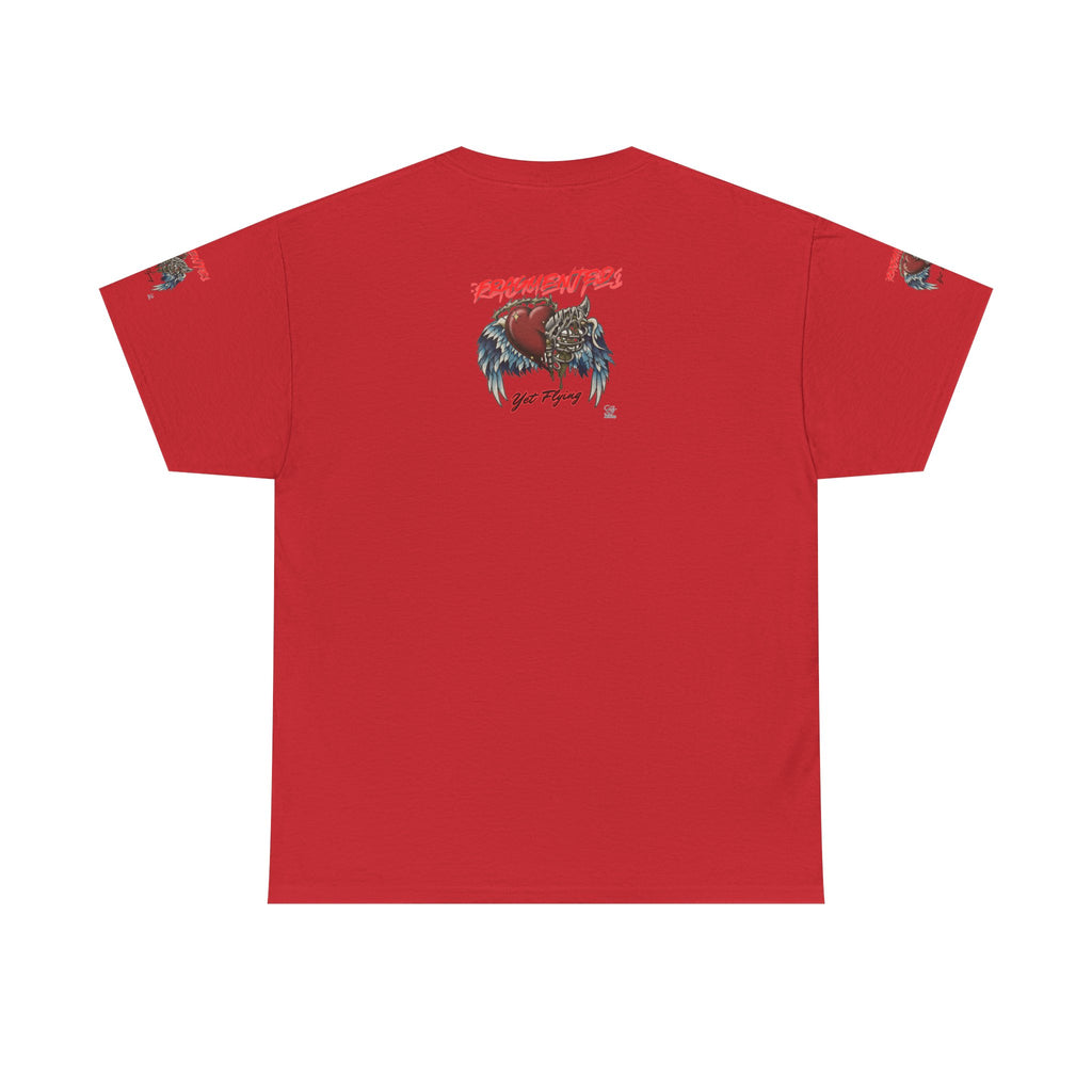 Fragmented Heart Wings tee | Broken Heart with Wings graphic
