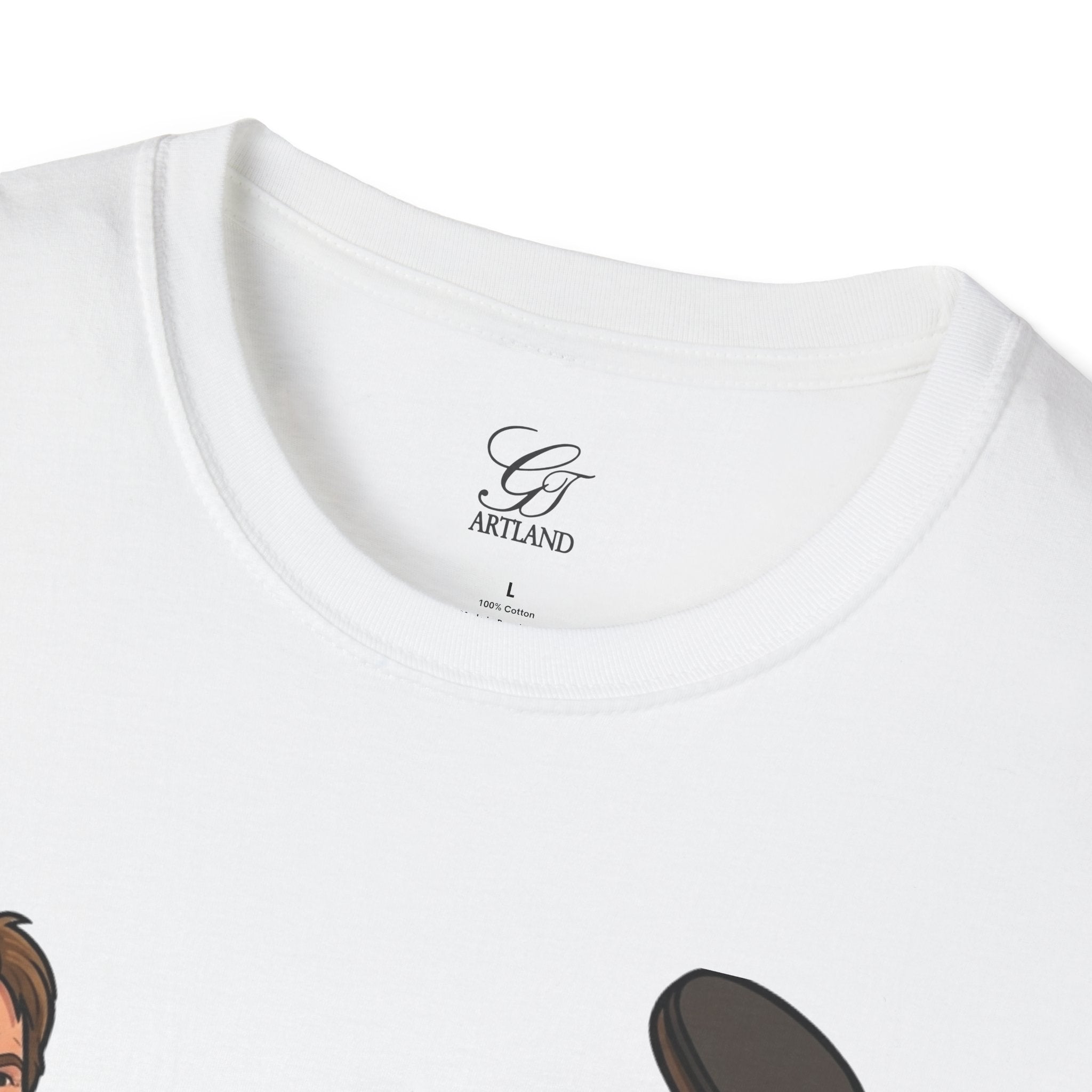 Chuck Norris Kick Illustration T-Shirt | I'll Kick Your Butt text by GT Artland