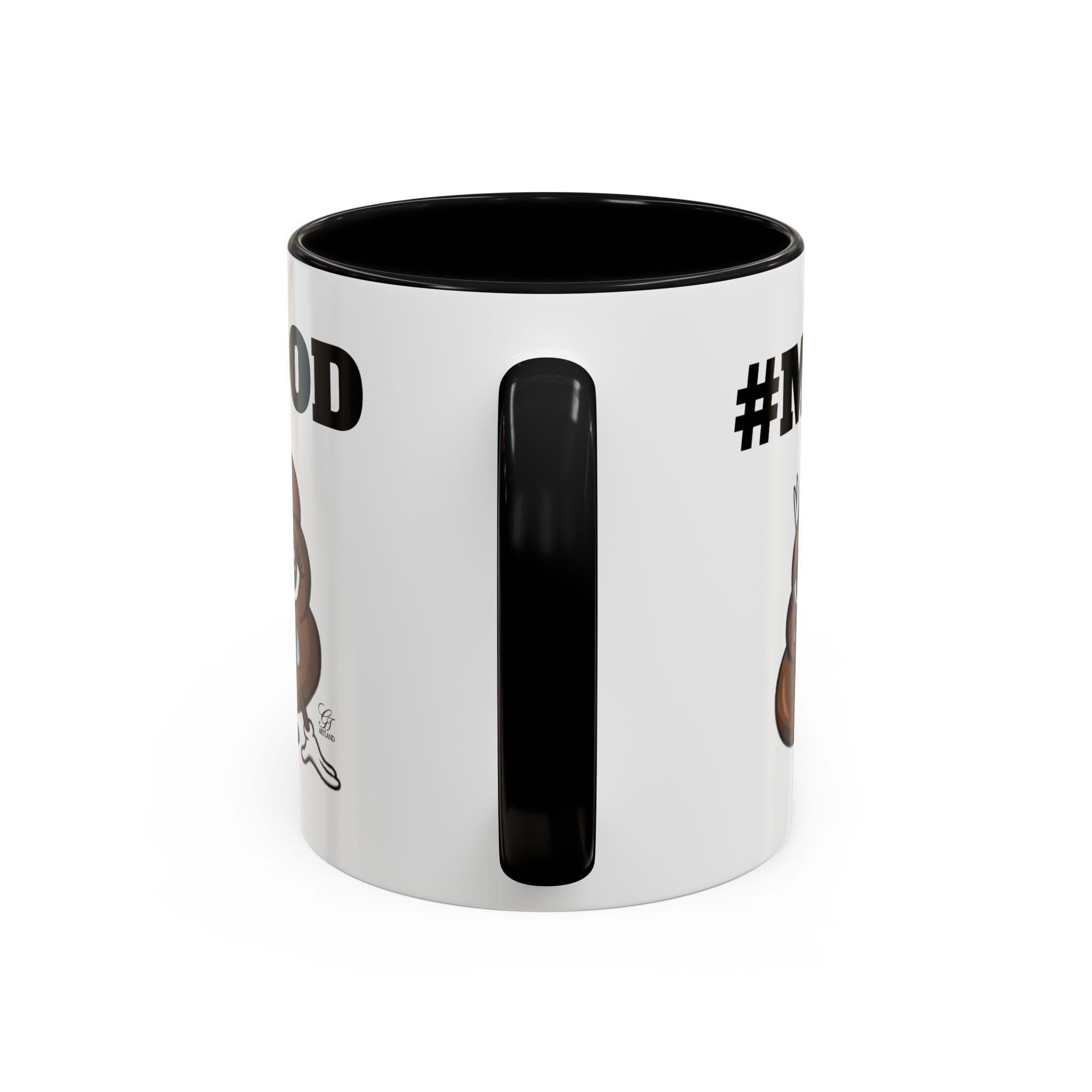 #MOOD Poop Emoji Accent Coffee Mug — Funny 11/15oz Novelty Mug by GT Artland
