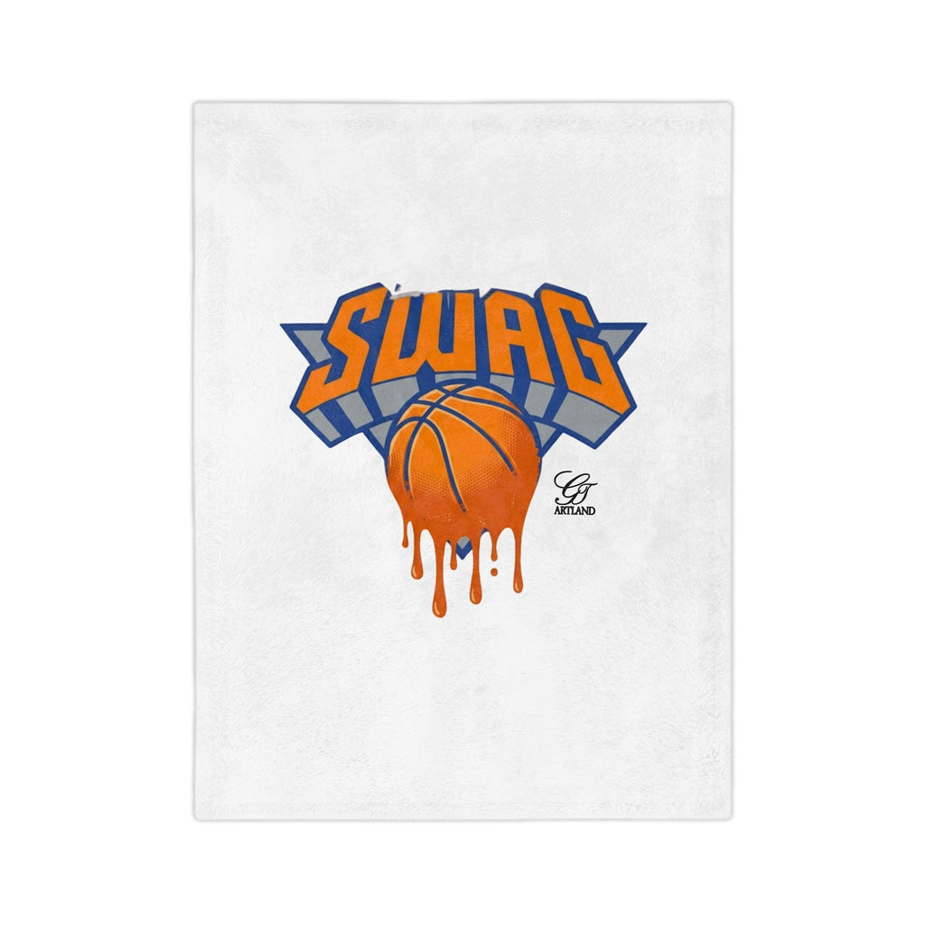 SWAG Dripping Basketball blanket | Velveteen Microfiber by GT Artland