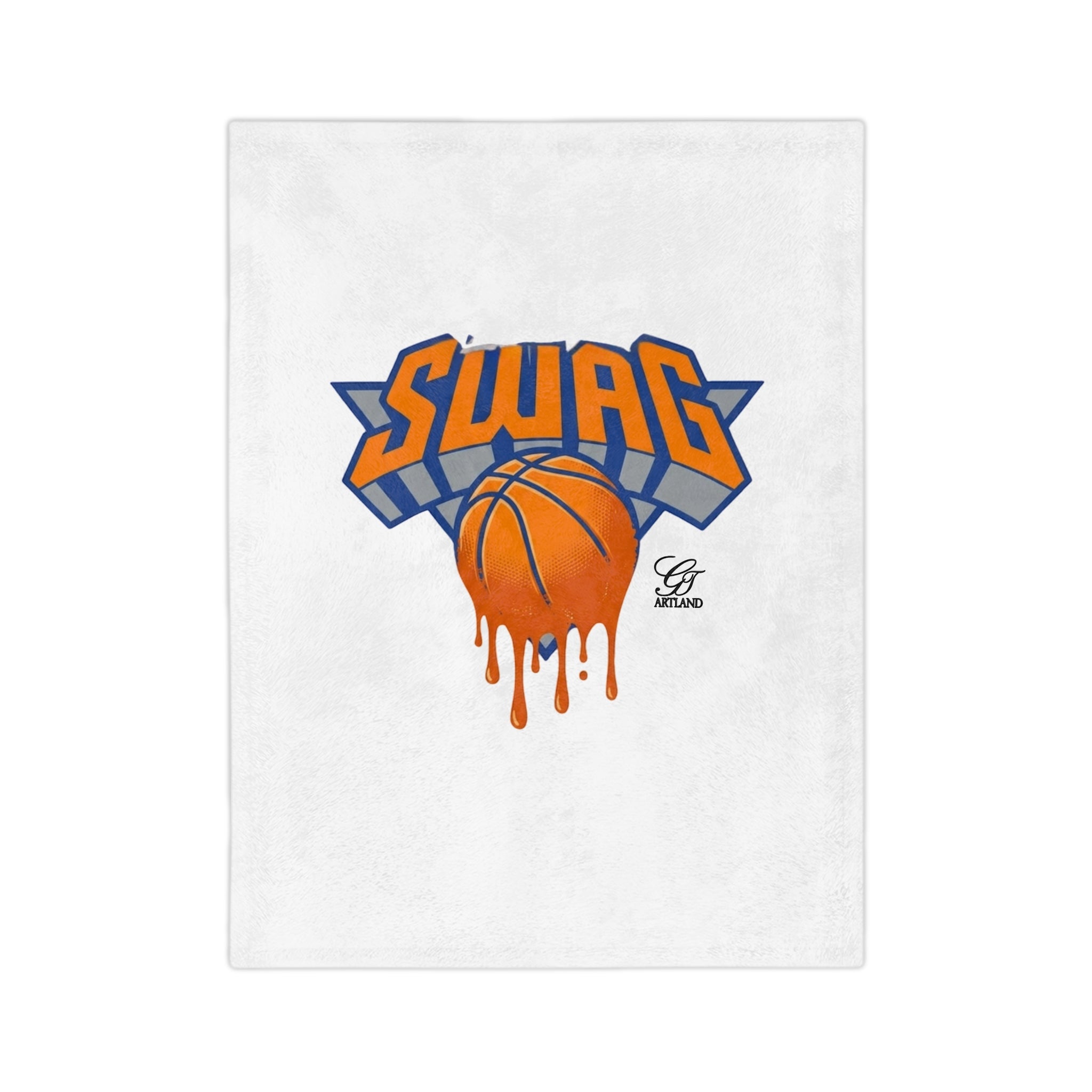 SWAG Dripping Basketball blanket | Velveteen Microfiber by GT Artland