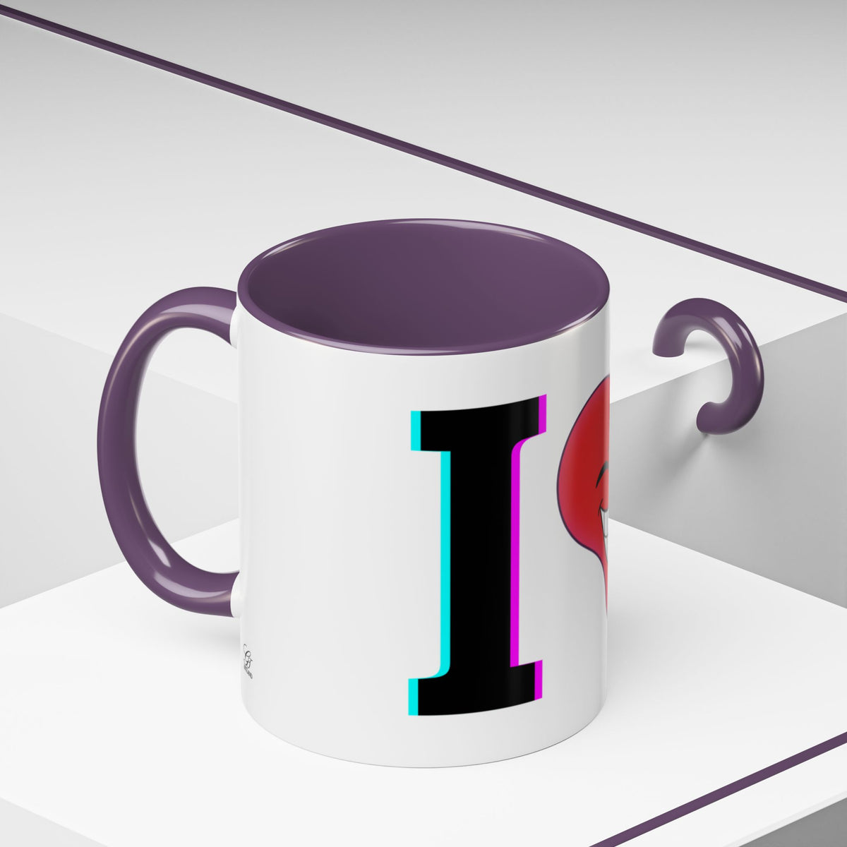 Winking Heart Graphic Mug | Accent Coffee Mug 11oz 15oz