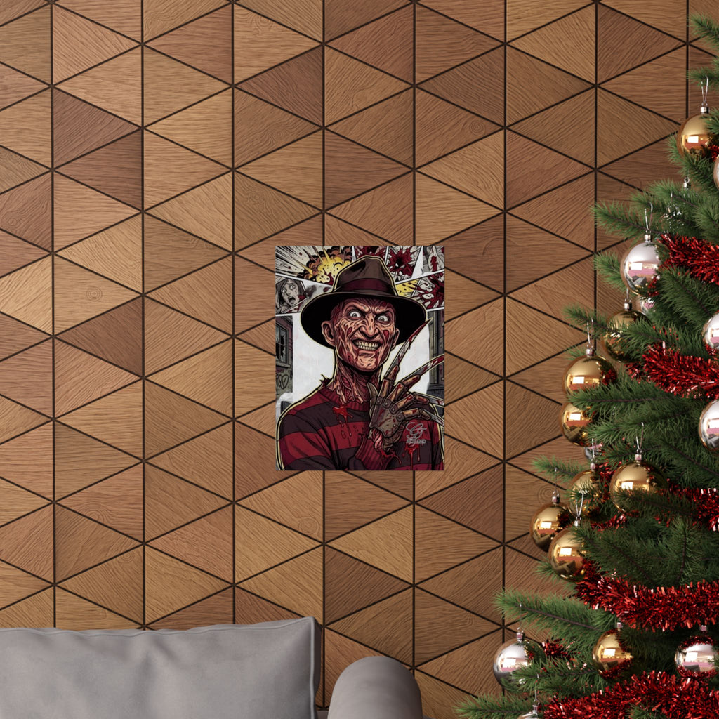 Elm Street Gangsta Horror  Airbrush Matte Vertical Posters by GT Artland
