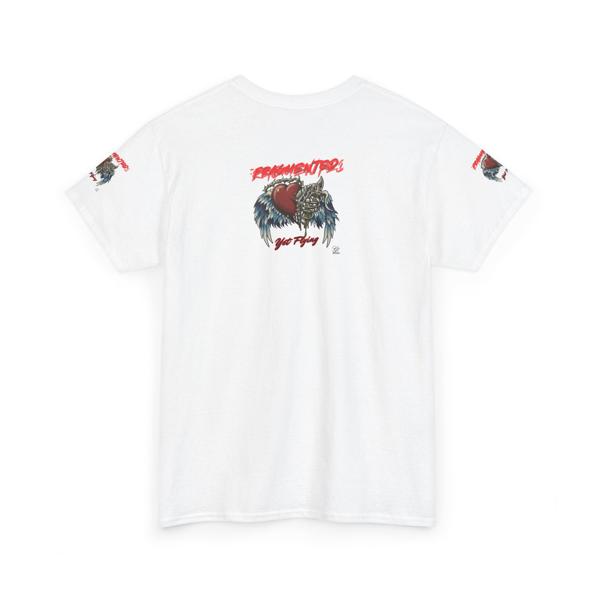 Fragmented Heart Wings tee | Broken Heart with Wings graphic