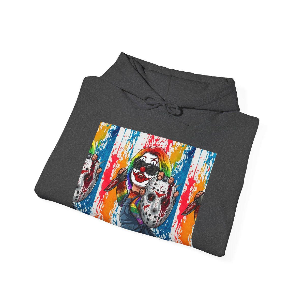 Rainbow Slasher Unisex Heavy Blend Hooded Sweatshirt by GT Artland