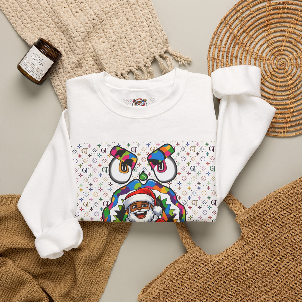 Santa Claus Graphic Crewneck Sweatshirt | Holiday Christmas Sweater by GT Artland