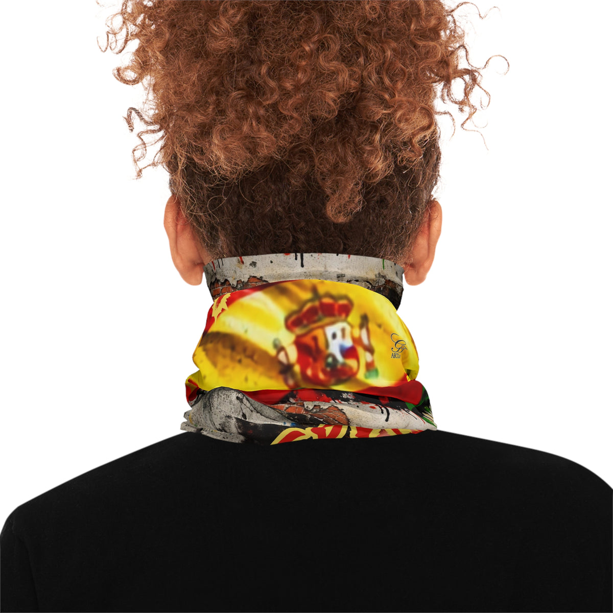 Spain Designer Flag Neck Gaiter – Spanish Crest Travel Scarf by GT Artland