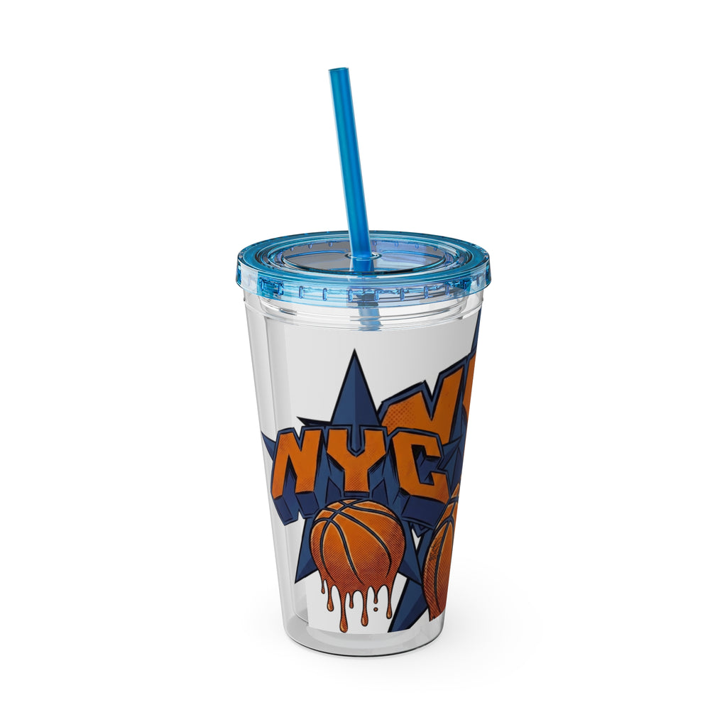 NYC Basketball Drip Tumbler 16oz