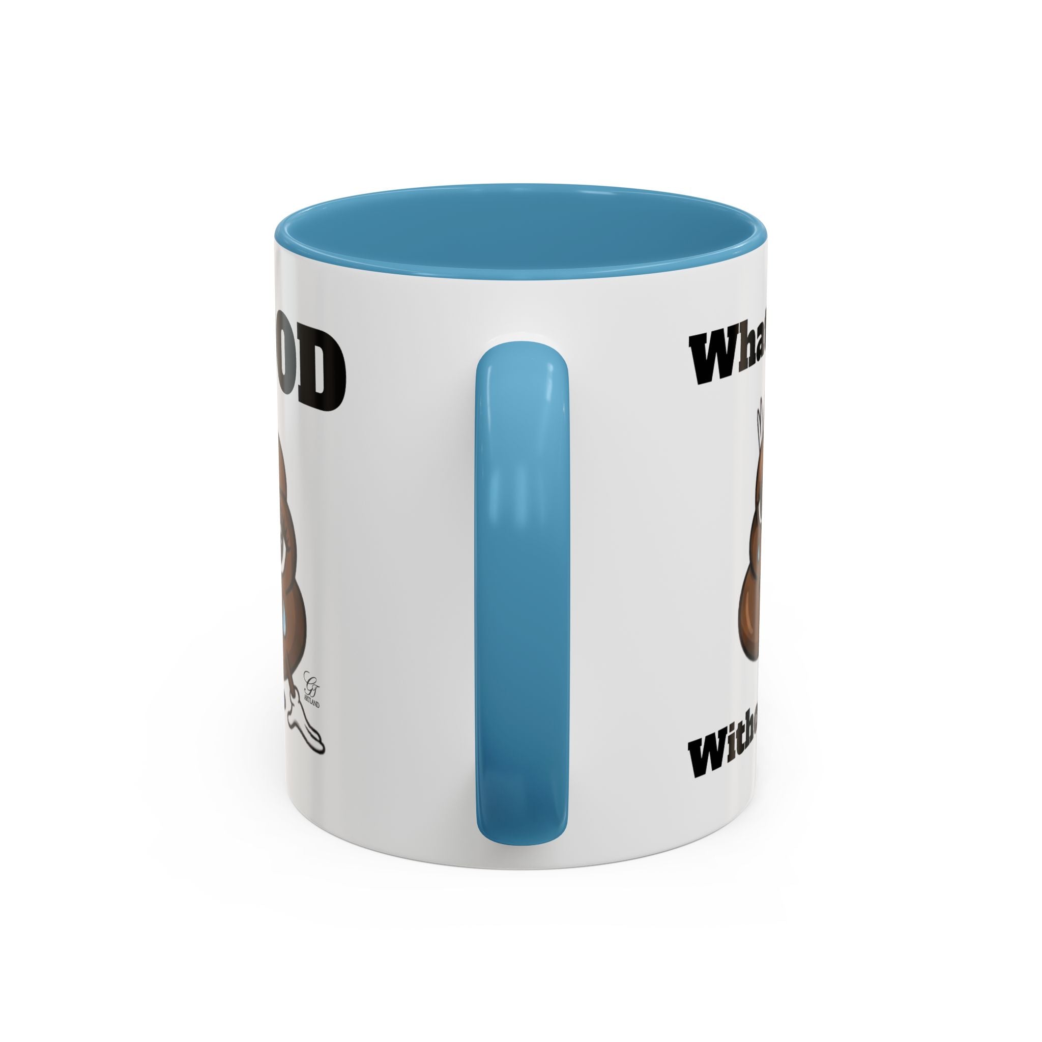 #MOOD Winnie without the poo Funny Poop Emoji Accent Coffee Mug – 11/15oz Novelty Gift by GT Artland