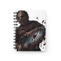 Leatherface Chainsaw Horror Journal | Spiral Bound Notebook, Bloody Slasher Art by GT Artland