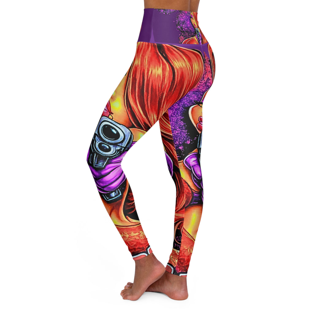 Pin-Up Vixen Rabbit Girl Leggings | High Waisted Yoga Leggings by GT Artland