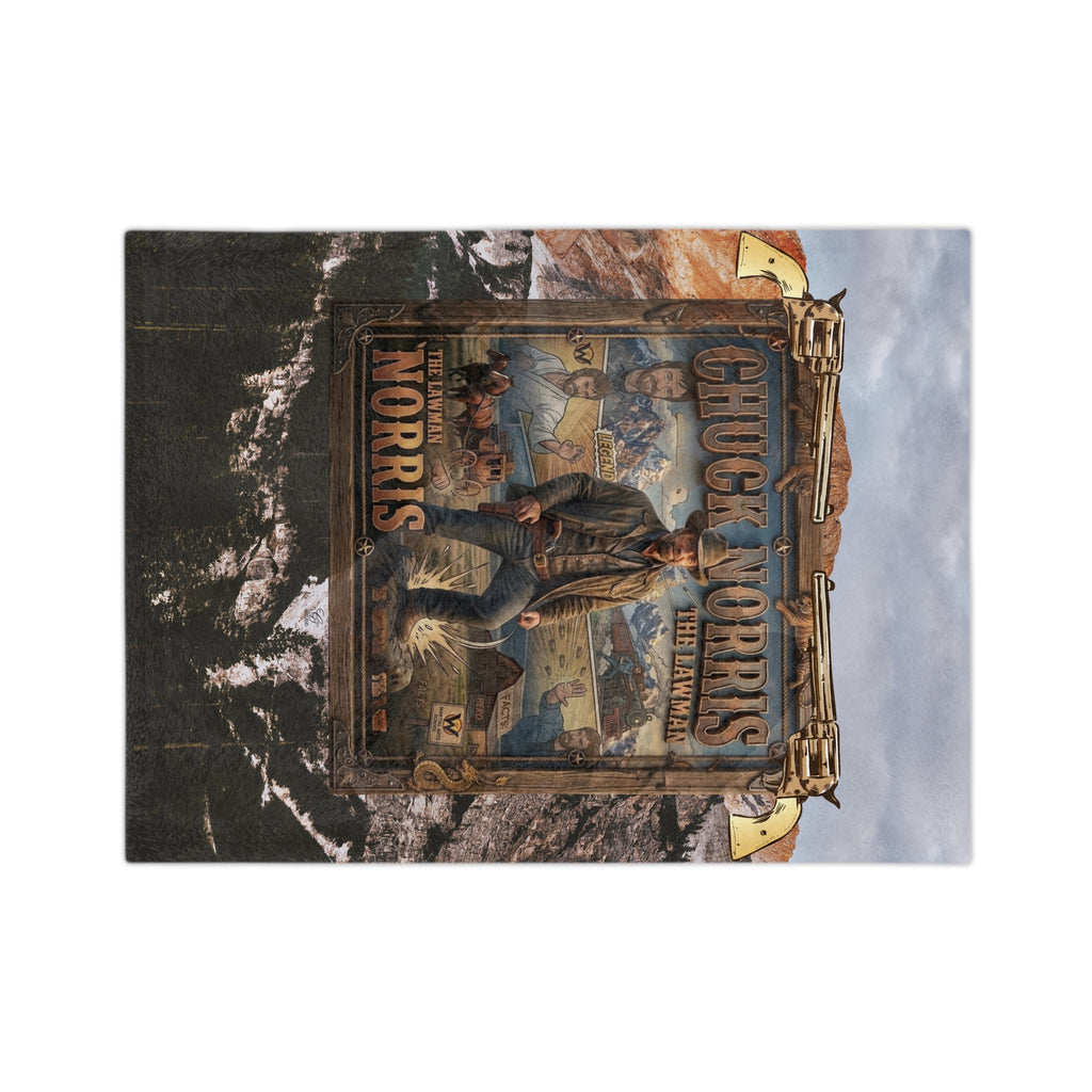 Chuck Norris Journey Velveteen Microfiber Blanket - Souvenir