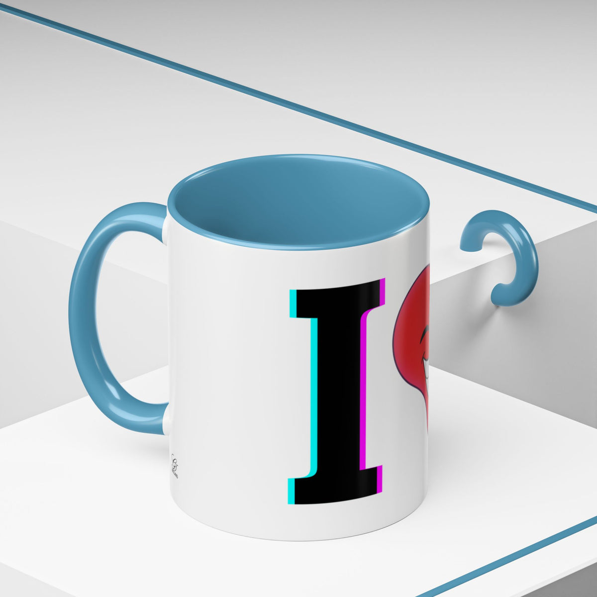Winking Heart Graphic Mug | Accent Coffee Mug 11oz 15oz