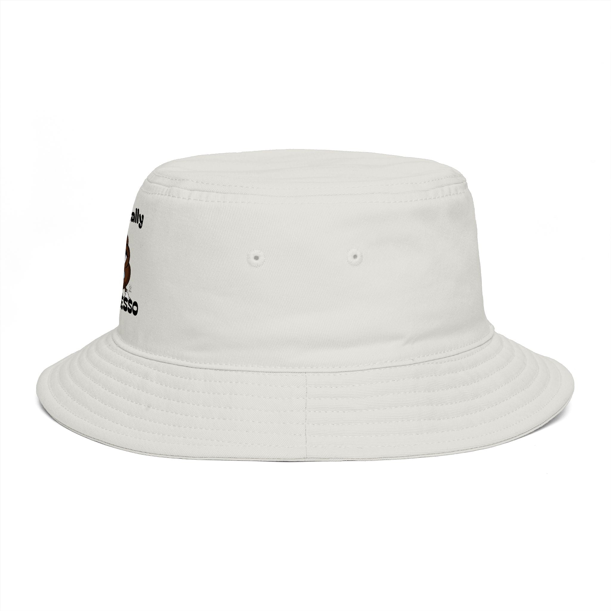 Copy of Emotionally Expresso Bucket Hat | Cute Coffee Bean Crying Emoji Designer Illustration by GT Artland
