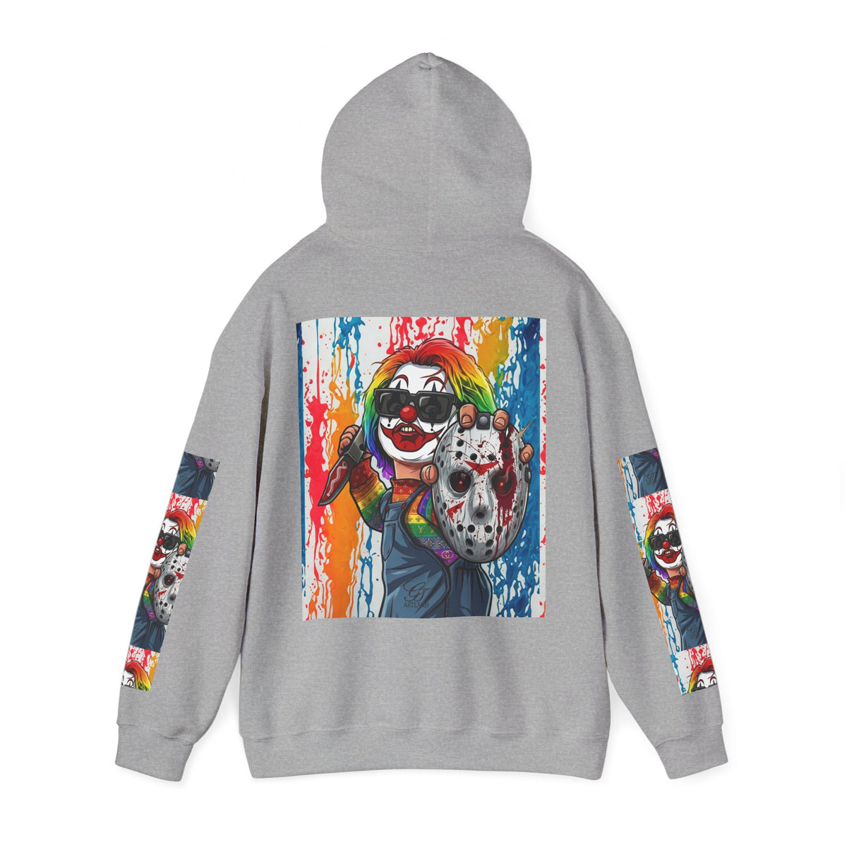 Rainbow Slasher Unisex Heavy Blend Hooded Sweatshirt by GT Artland