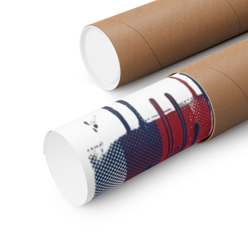 Patriotic Action Hero Poster Matte Vertical Poster by GT Artland