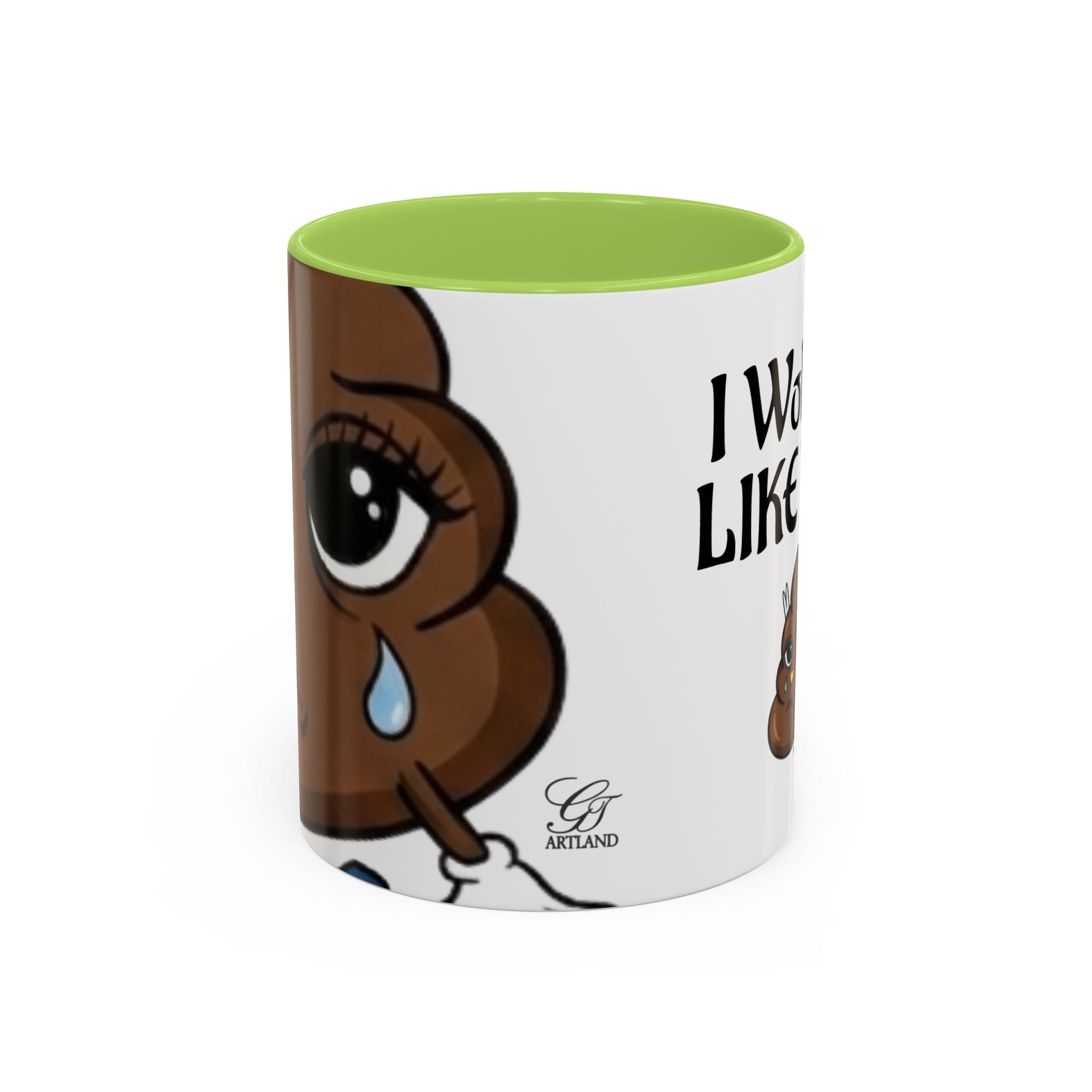 I Woke Up Like This Coffee Mug – Funny Poop Emoji Designer Accent Mug (11/15oz) by GT Artland