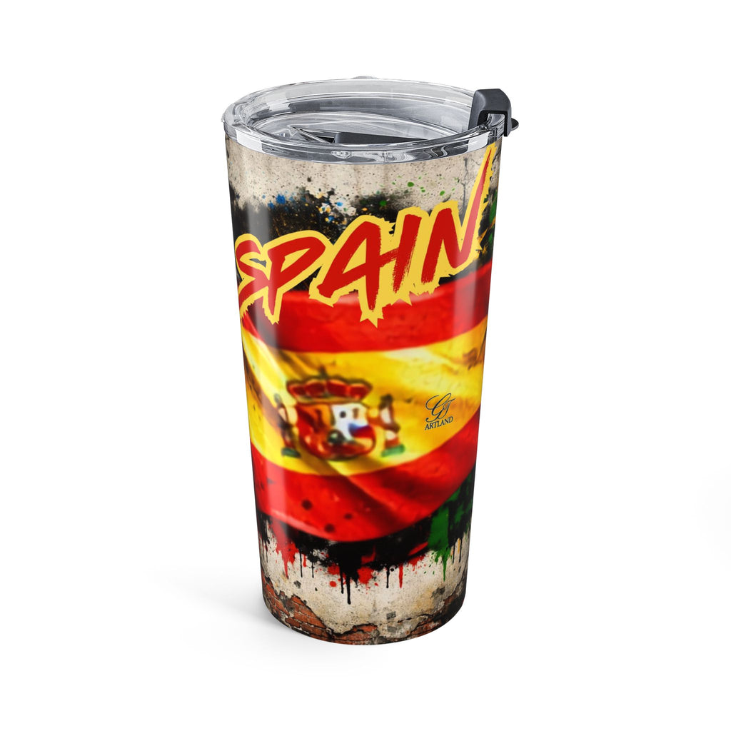 Spainard Urban Designer Football Soccer Fan Drip Tumbler by GT Artland