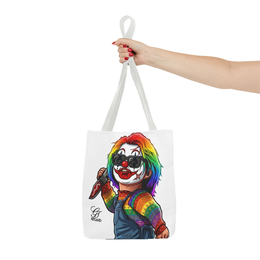 Rainbow Slasher Horror Tote Bag by GT Artland