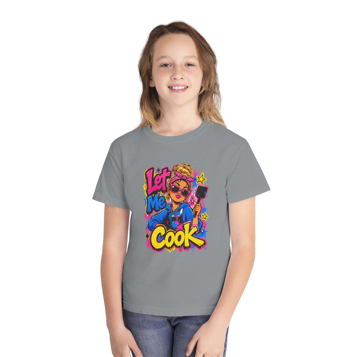 Let Me Cook Chef Girl Youth T-Shirt