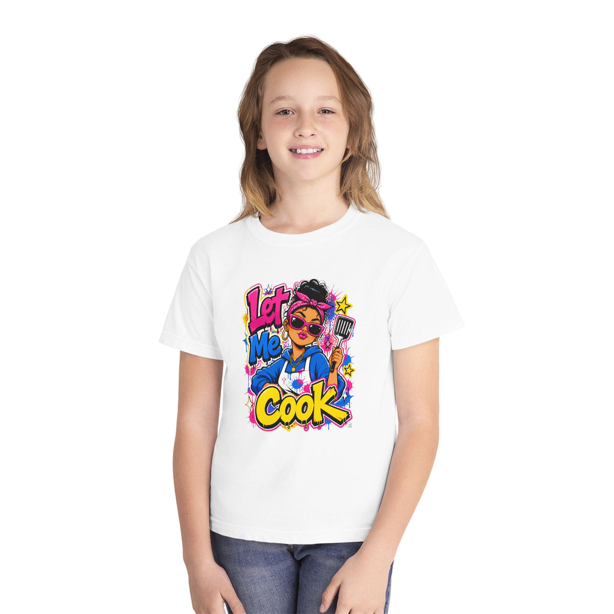 Let Me Cook Cartoon Chef Youth T-Shirt