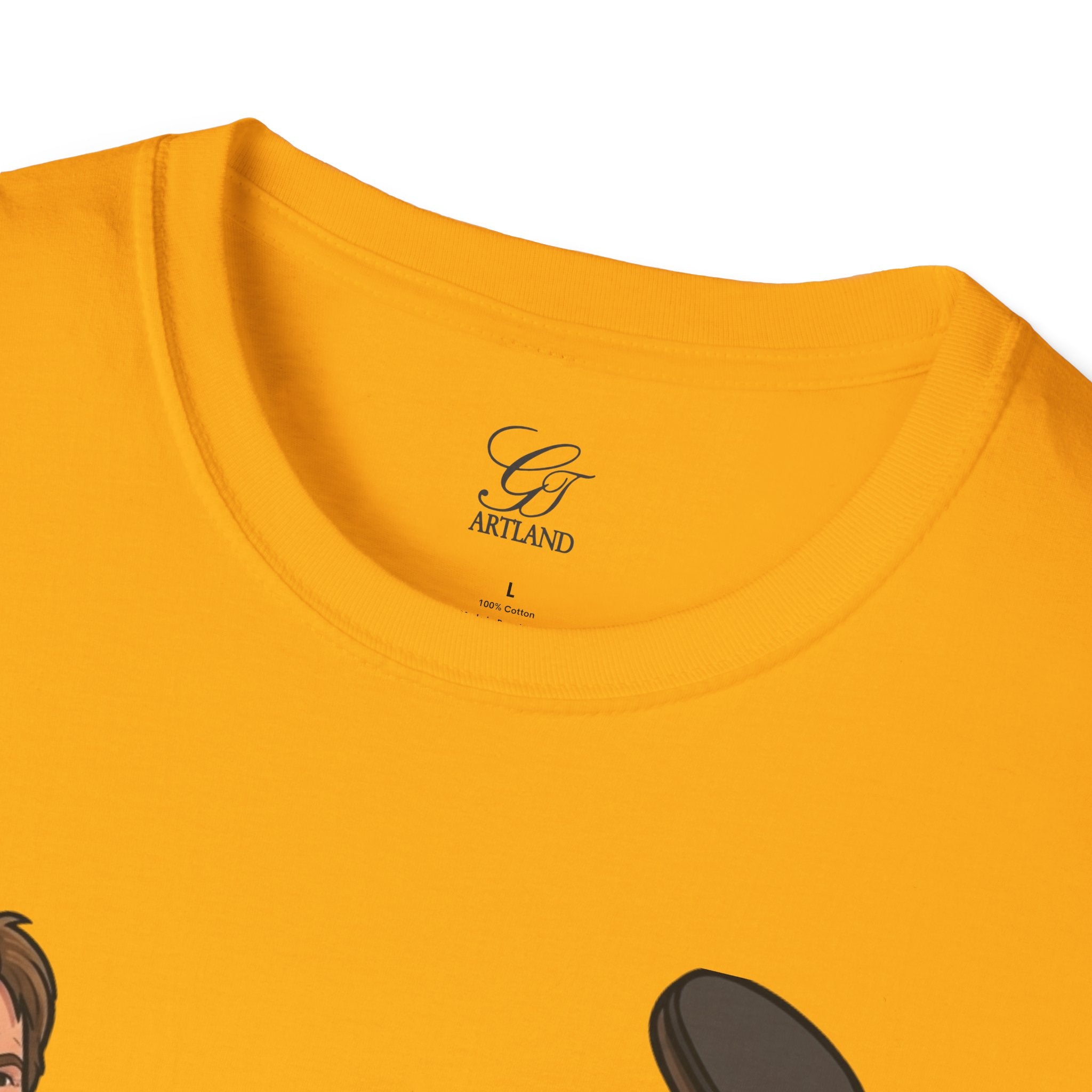 Chuck Norris Kick Illustration T-Shirt | I'll Kick Your Butt text by GT Artland