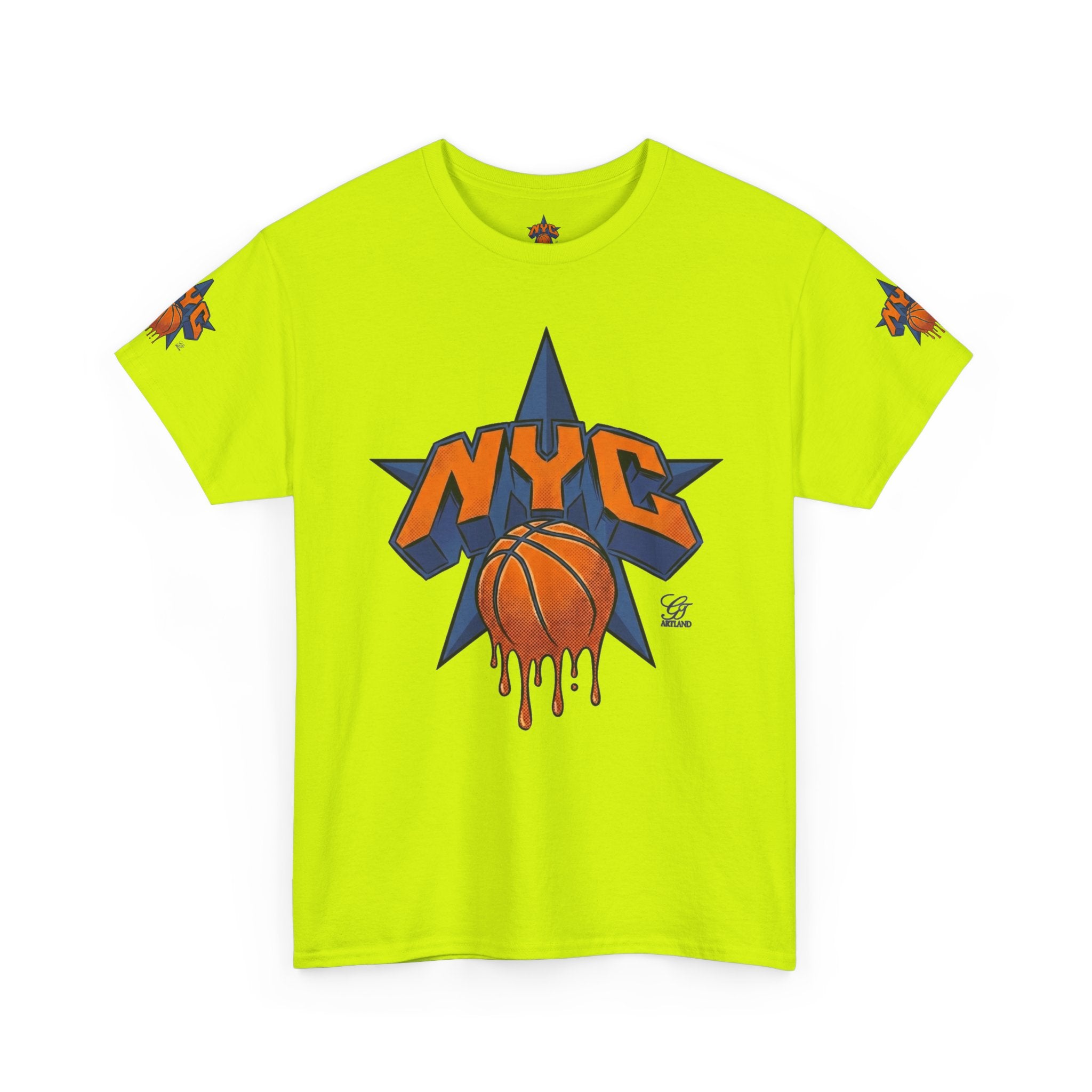 NYC Dripping Basketball Tee | New York City Hoops Shirt by GT Artland