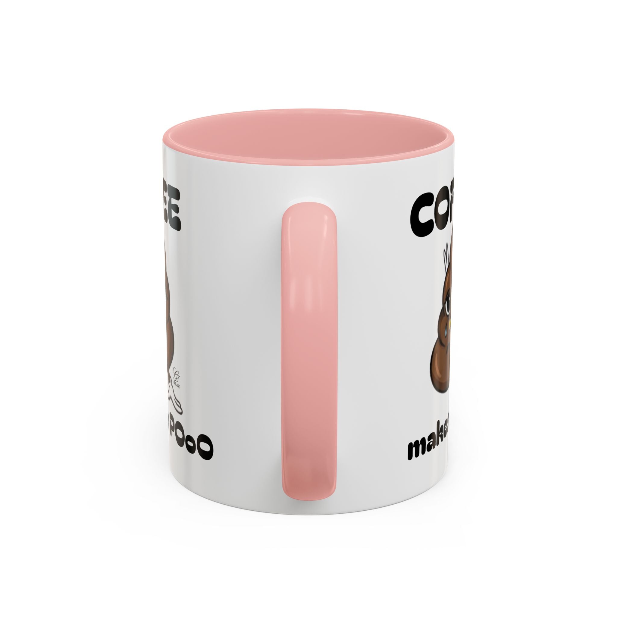 Coffee Mug — "Coffee Makes Me Pooo" Funny Novelty Accent Mug by GT Artland