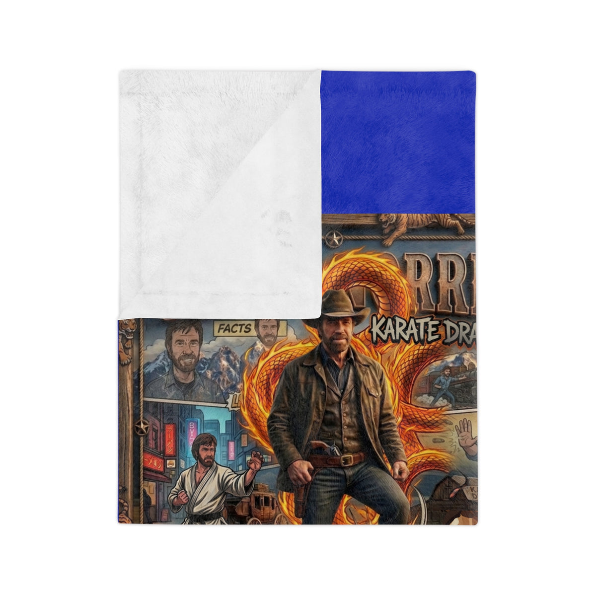 Chuck Norris Velveteen Microfiber Horse Blanket