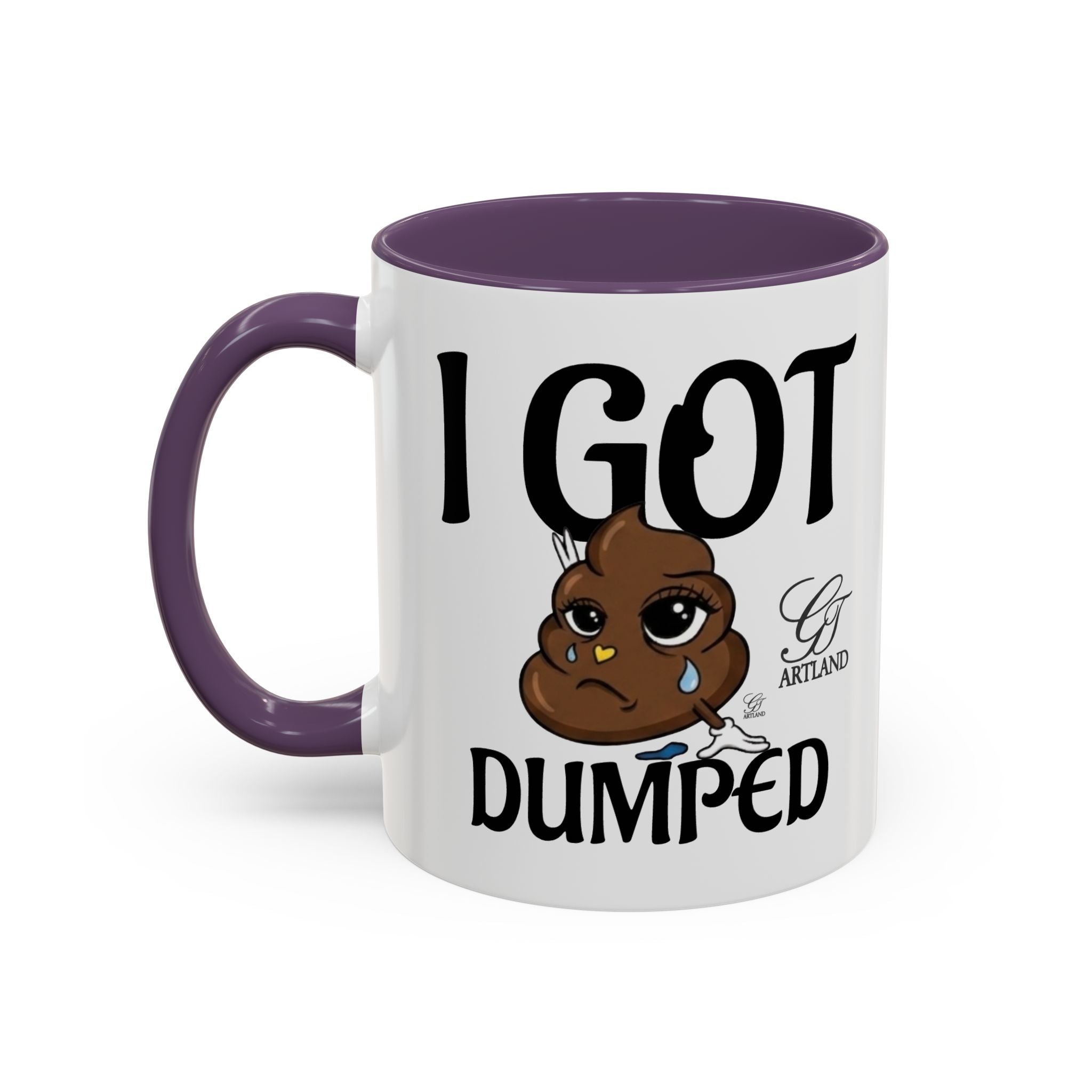 Copy of Funny Sad Poop Mug - "I Got Dumped" Accent Coffee Cup