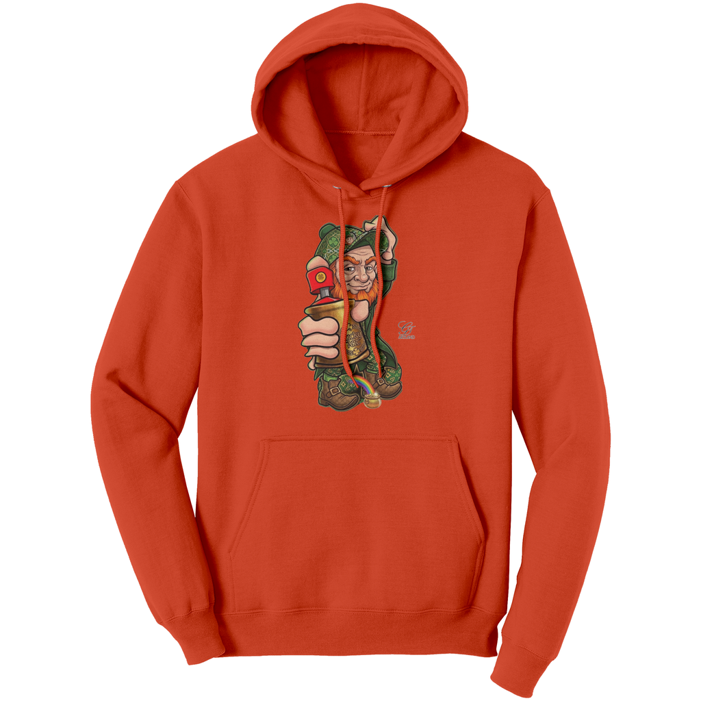 Spray Can Leprechaun Urban Designer "Luck Art" Edition Port & Co Hoodie by GT Artland