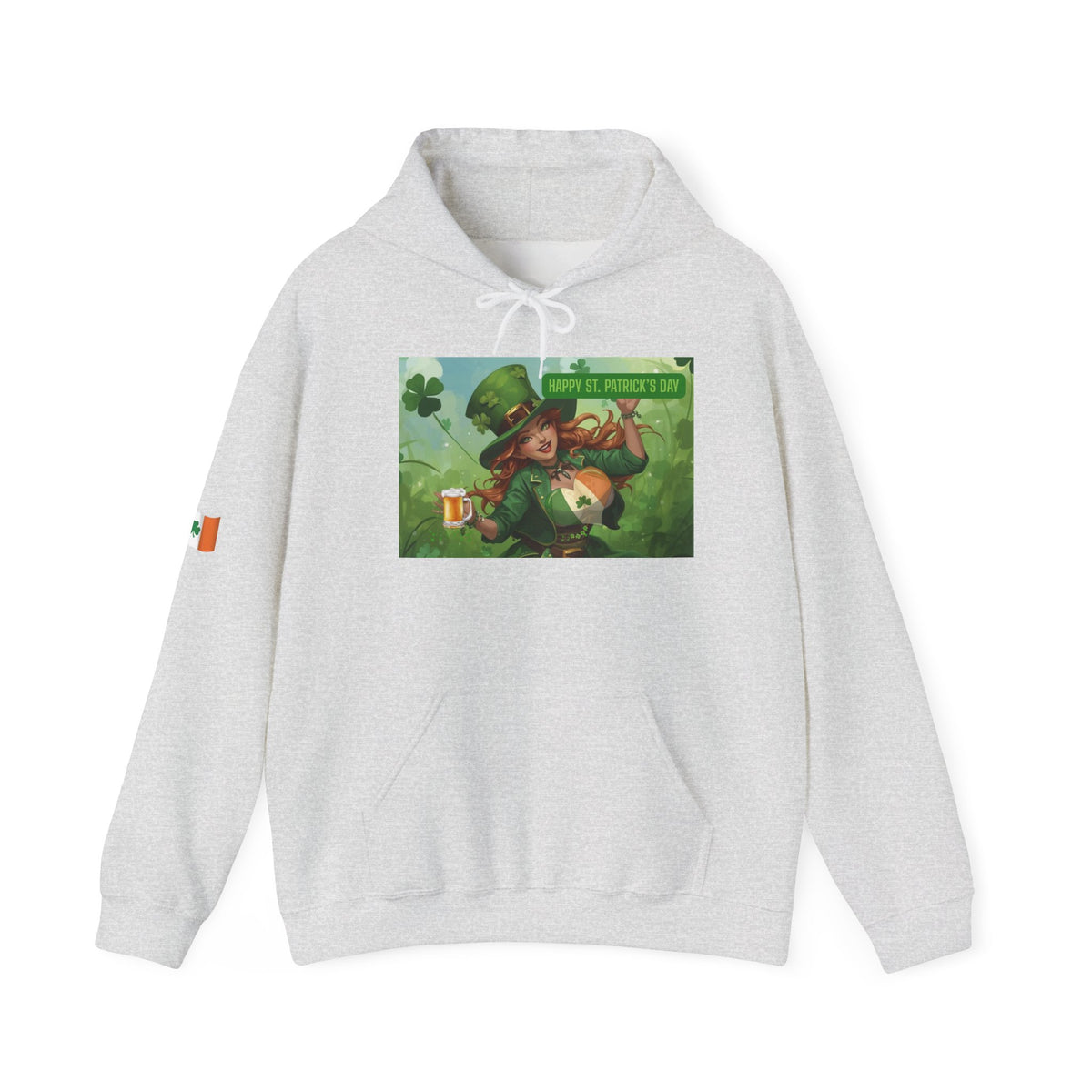 Leprechaun Pot of Gold Hoodie | St. Patrick's Day Shamrock Illustration